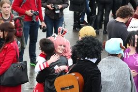 cosplay photo on the street