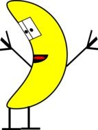 Cartoon Happy Dancing Banana