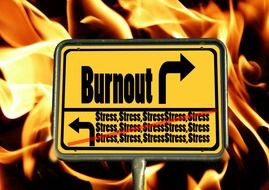 Burnout sign