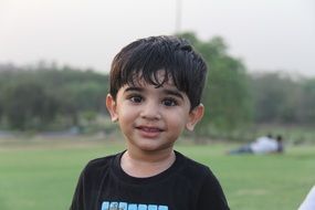 dark-eyed Boy Portrait