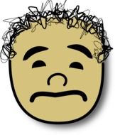 Avatar with the curly hair clipart