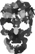 Skull Face drawing