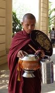 Buddhist monk in Burma