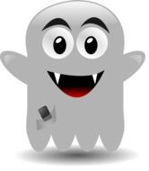 Ghost Funny cartoon drawing