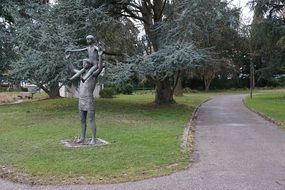 Child On The Shoulders Statue