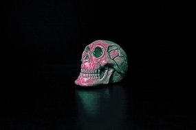 pink Death Skull