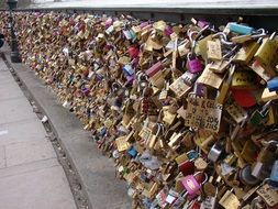 Bridge Padlocks Sweethearts