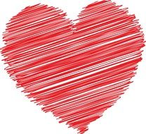 sketch of a heart