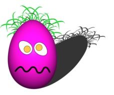 confused digital Easter egg