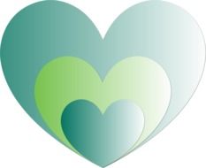Hearts Green drawing
