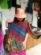 asian Woman try on Clothes