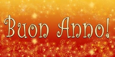 greeting card with the words Buon Anno