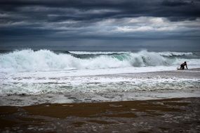 scary waves on the ocean