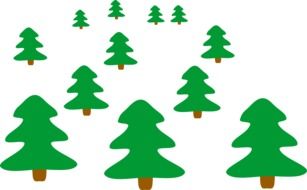 Christmas Trees drawing