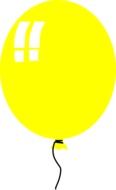 Balloon Yellow Birthday drawing