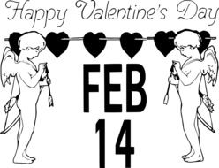 Happy Valentine's day feb 14 drawing