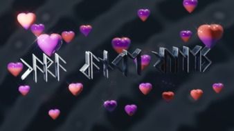 text and words on a dark background