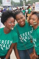 young girls in identical t-shirts