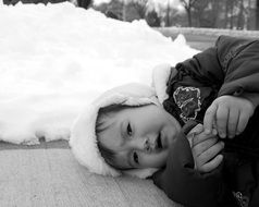 asian Child in Winter clothing