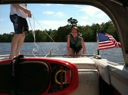 Water skiing in america