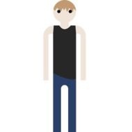 Blond Figures man drawing