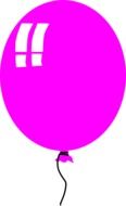 purple balloon as a graphic image