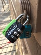 love padlock on the bridge as a symbol