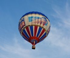 colorful hot air balloon at the festival