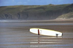 surfboard on the surf
