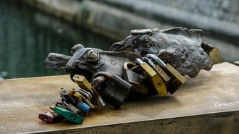 locks on the bridge of lovers