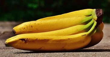 bunch of ripe Bananas outdoor