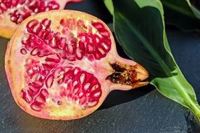 Picture of opened Pomegranate Fruit