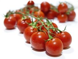 Organic ripe tomatoes