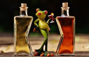 Frogs Chick with Bottles