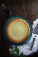 Cheesecake on dish