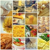 collage of italian dishes