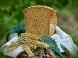 fresh bread on the ears