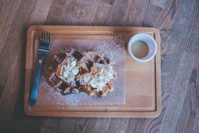Coffee and Waffles, top view