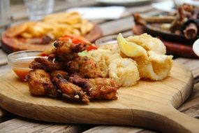 fried chicken in a restaurant in New Zealand