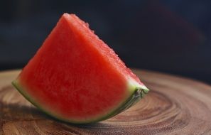 a slice of watermelon without seeds