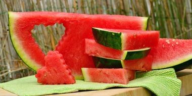 tasty and fresh red Watermelon