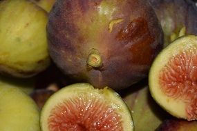 ripe figs close up