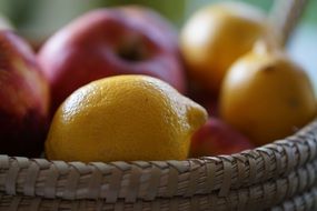 Apple and Lemon Basket