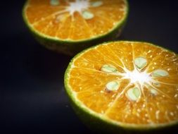 Sliced sour orange