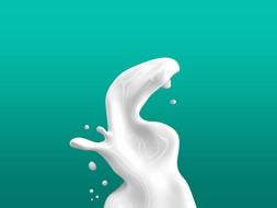 graphic image of a splash of milk