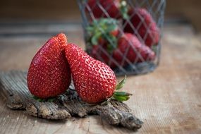 ripe full of vitamins strawberries