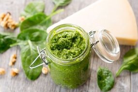 Mashed Avocado in jar, Mexican food