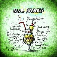 recipe of blue hawaii cocktail