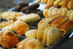 bakery products on display