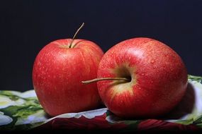 two Apple Red Fruit